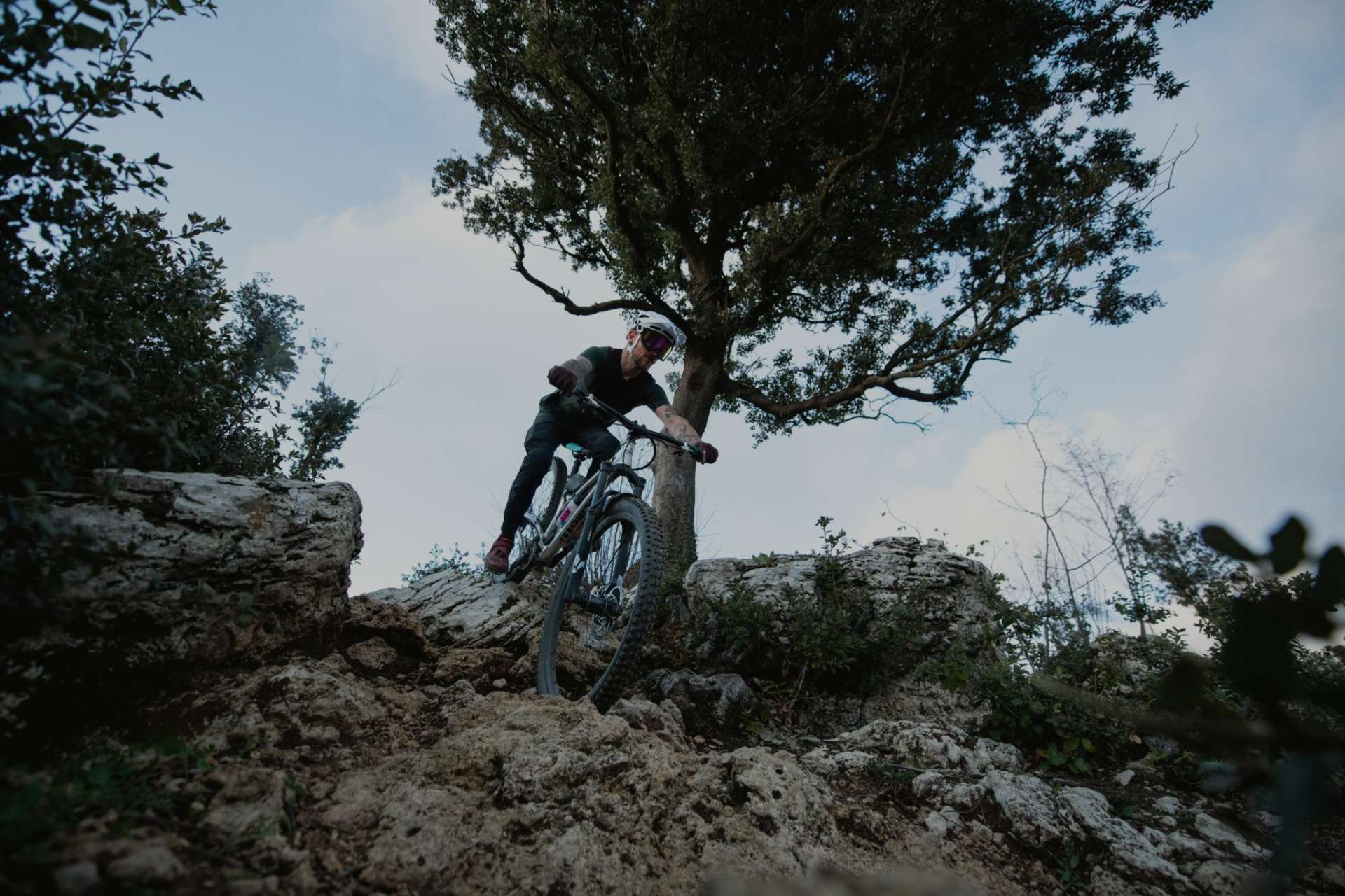 MTB Rider with Goggles